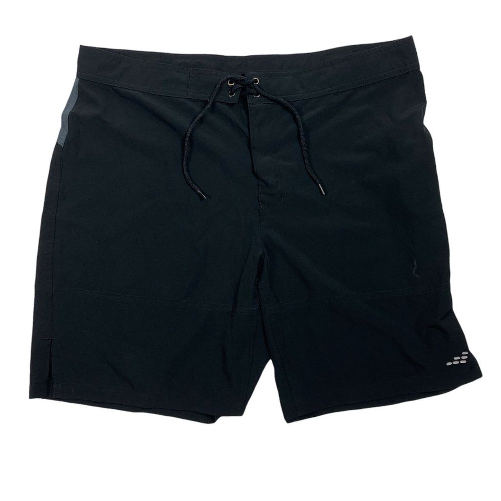 BCG Medium Black Board Shorts Swim Wear Stretch
